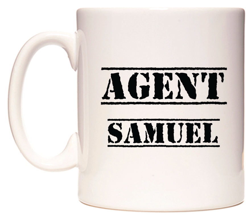 This mug features Agent Samuel
