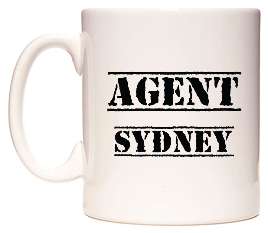 This mug features Agent Sydney