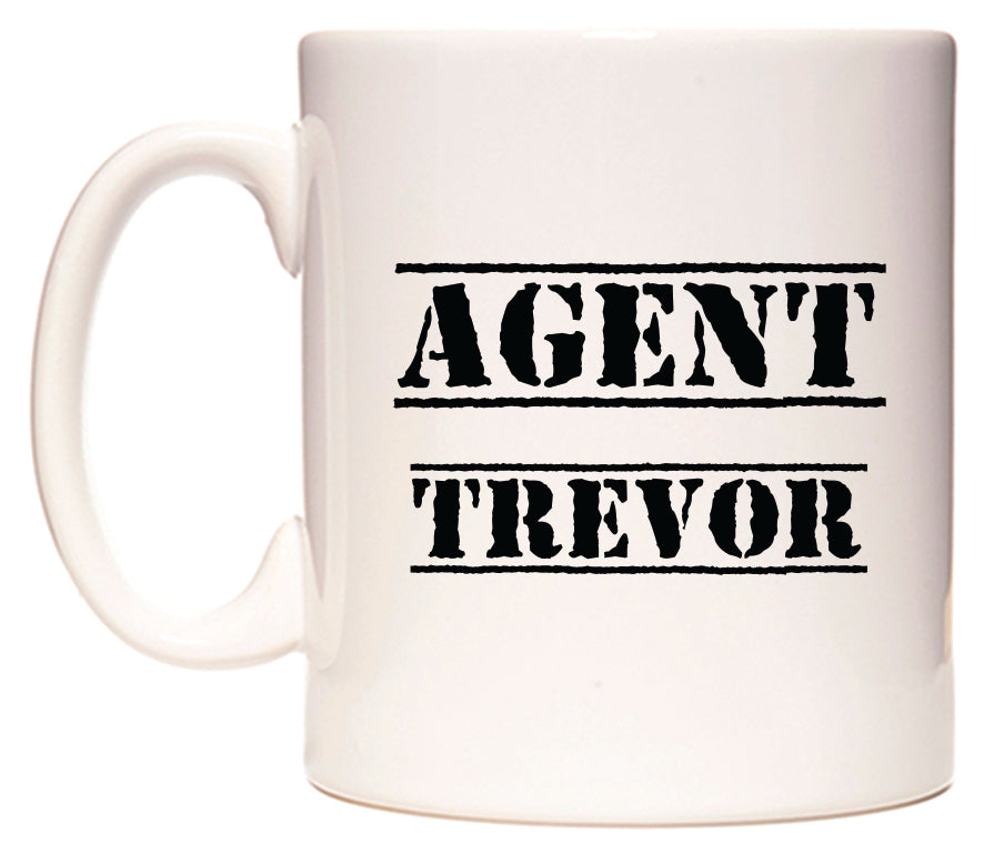 This mug features Agent Trevor
