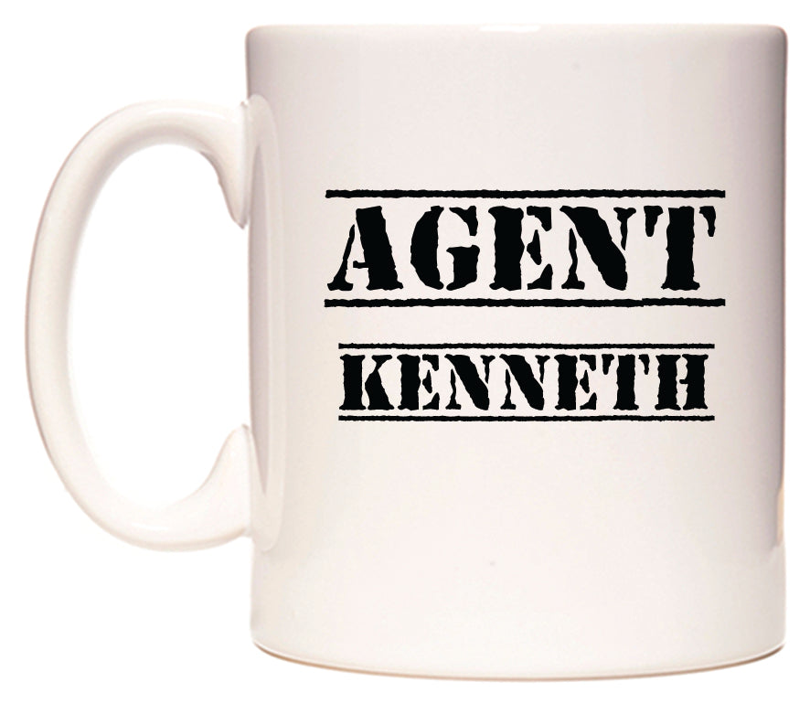 This mug features Agent Kenneth