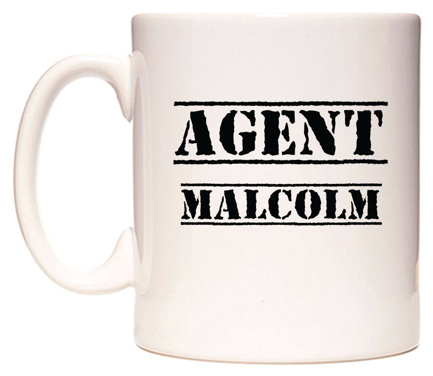This mug features Agent Malcolm