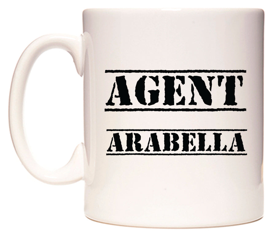 This mug features Agent Arabella