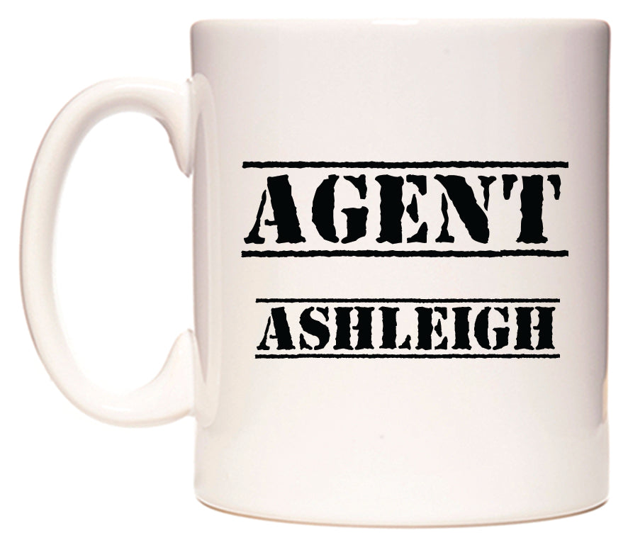 This mug features Agent Ashleigh
