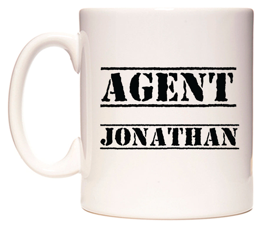 This mug features Agent Jonathan
