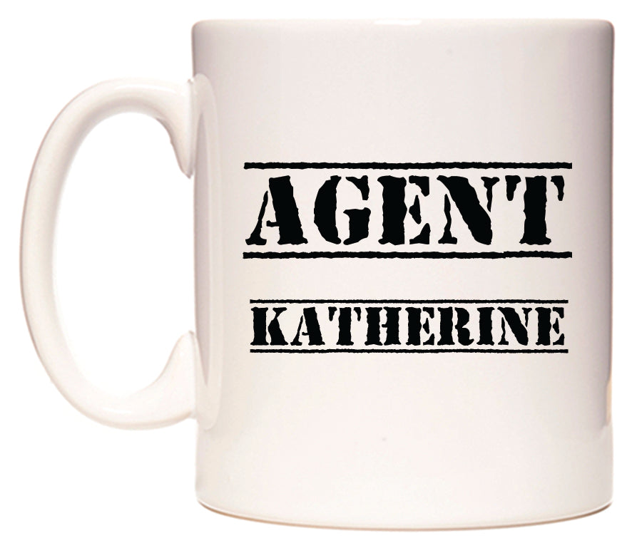 This mug features Agent Katherine
