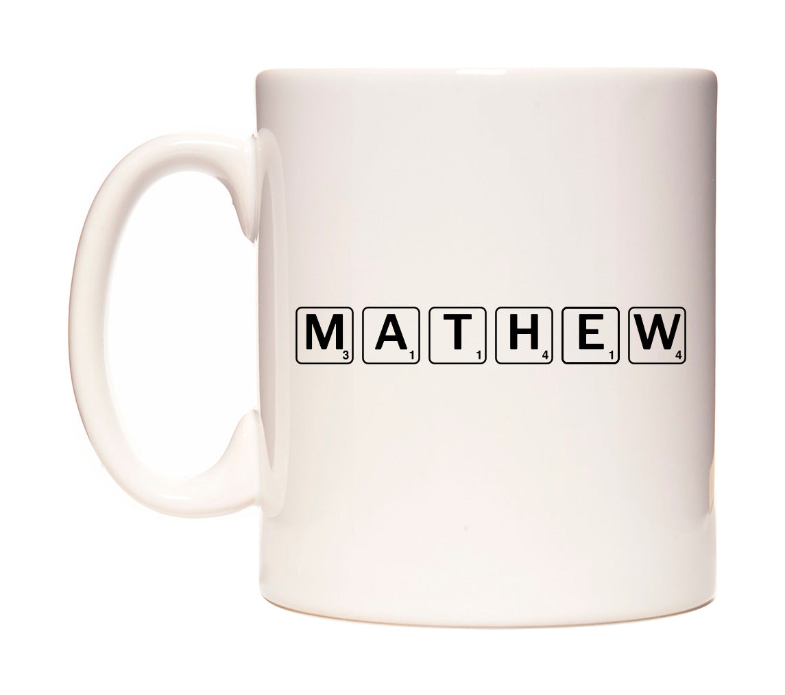 Mathew - Scrabble Themed Mug