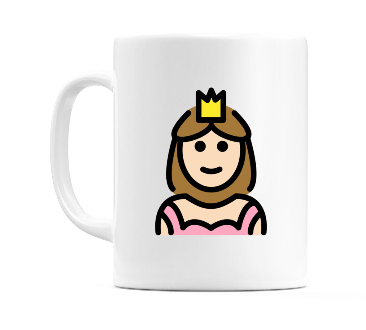 Princess: Light Skin Tone Emoji Mug