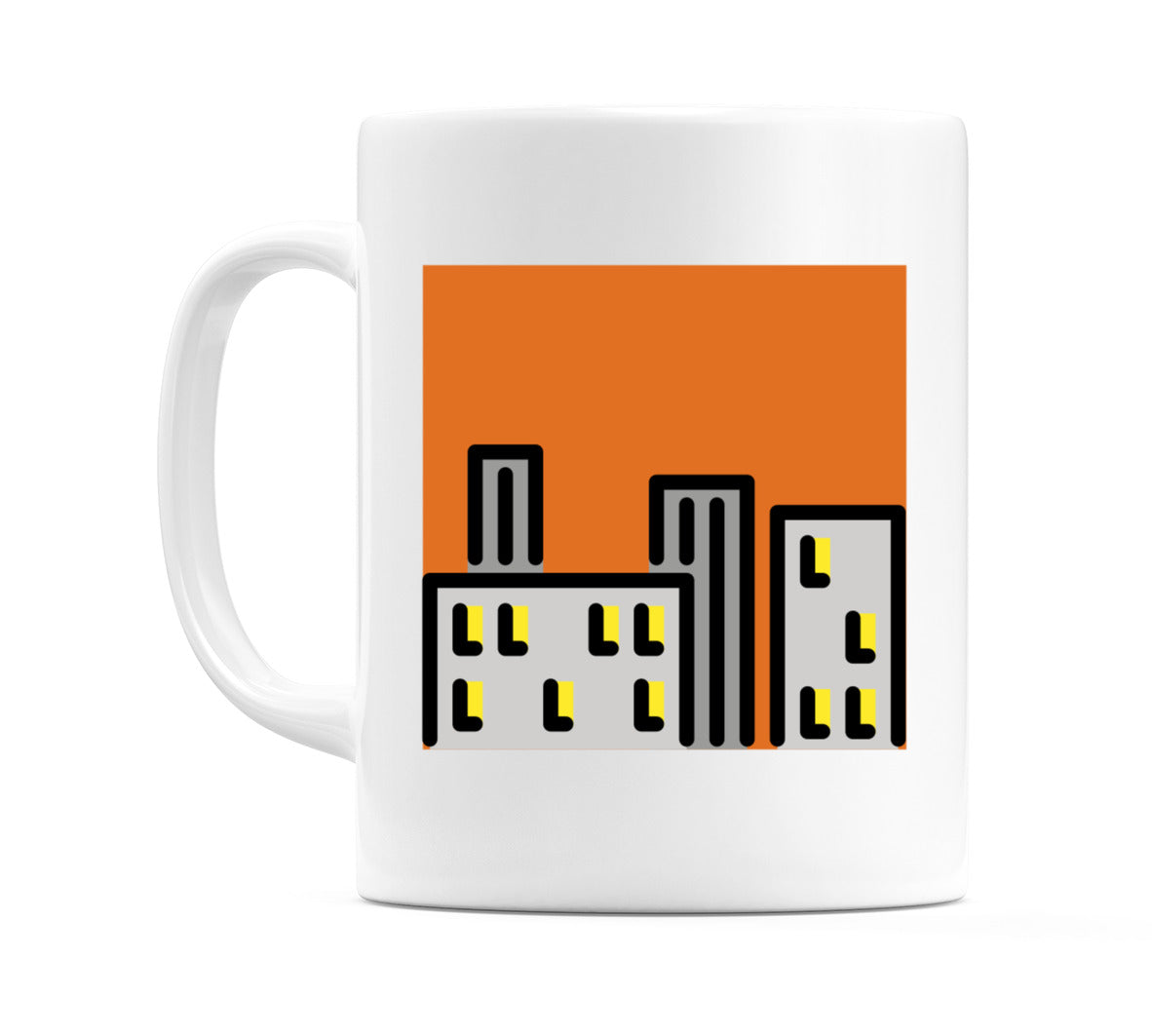 Cityscape At Dusk Emoji Mug