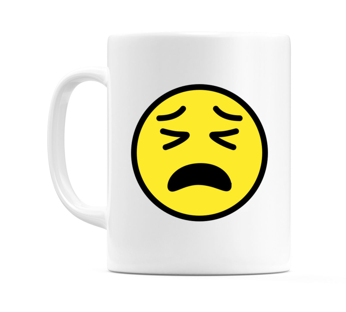 Tired Face Emoji Mug
