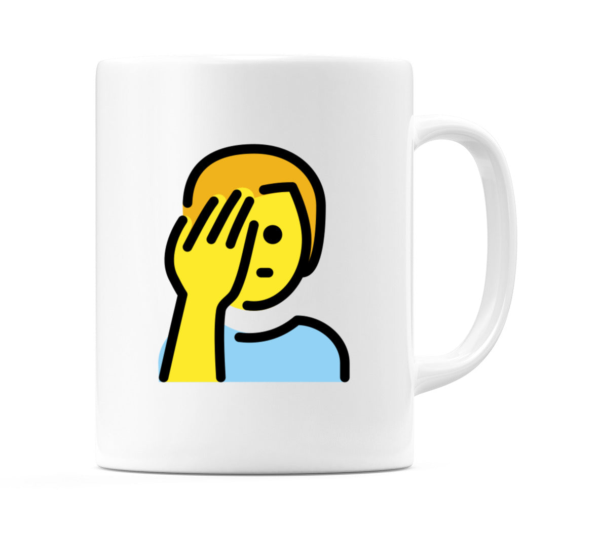 Male Facepalming Emoji Mug