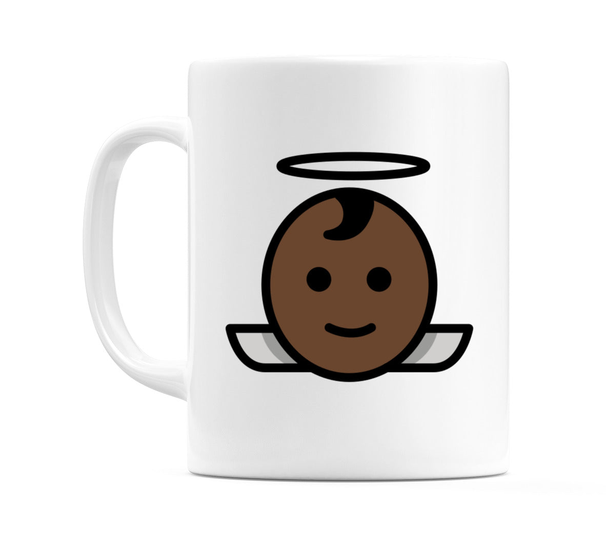 Baby Angel: Dark Skin Tone Emoji Mug