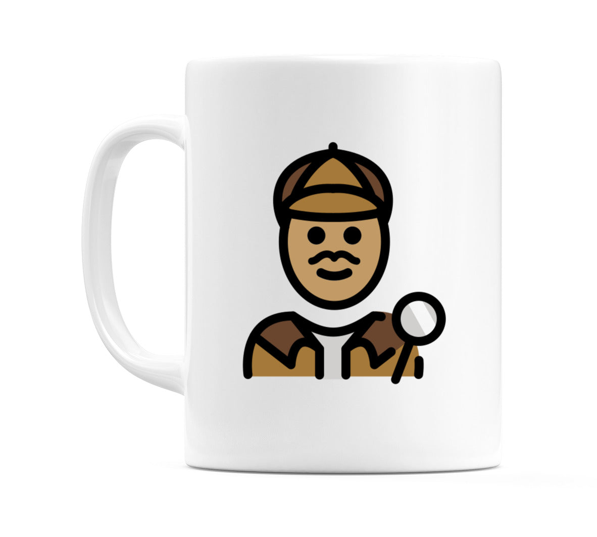 Male Detective: Medium Skin Tone Emoji Mug