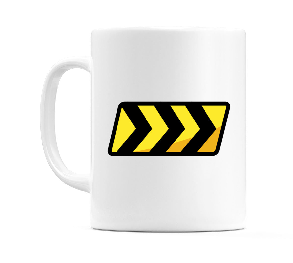 Warning Strip Right Emoji Mug