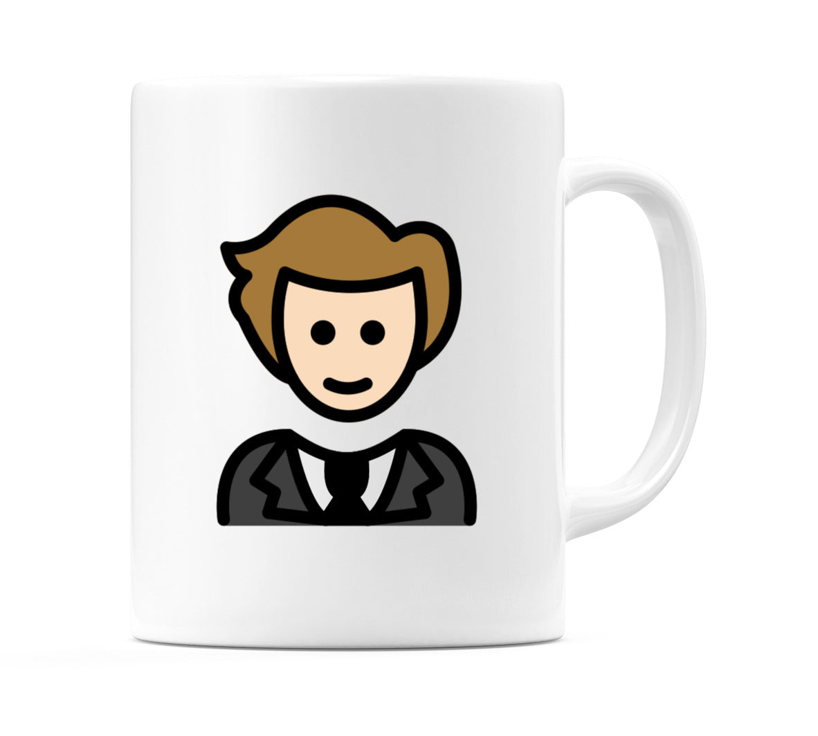 Male In Tuxedo: Light Skin Tone Emoji Mug