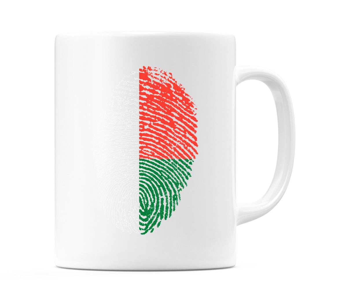 Madagascar Finger Print Flag Mug