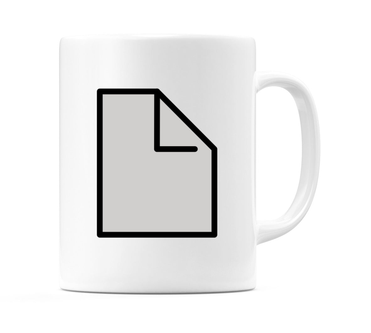 Page Facing Up Emoji Mug