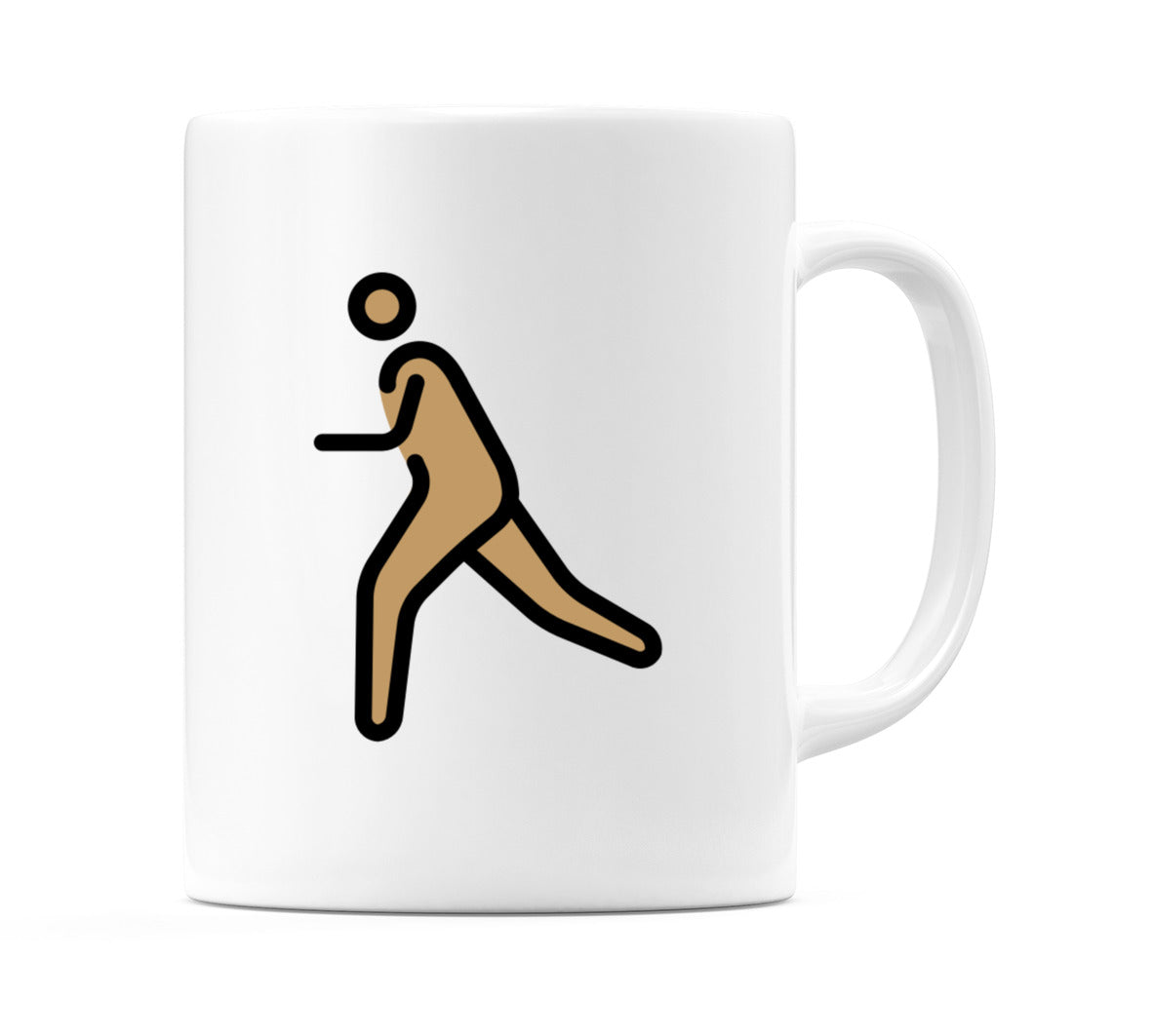Person Running: Medium Skin Tone Emoji Mug