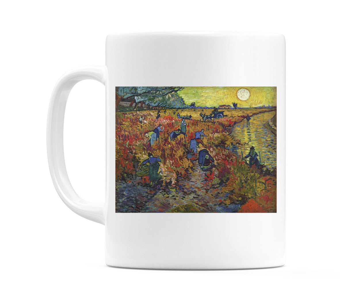 The Red Vineyard (1888) Mug