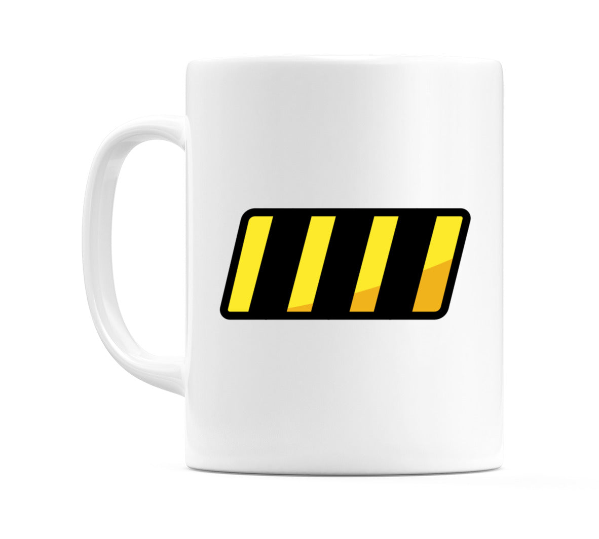 Warning Strip Emoji Mug