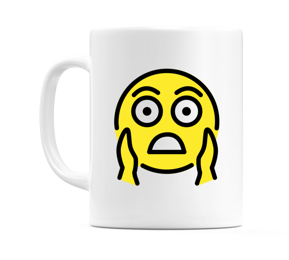 Face Screaming In Fear Emoji Mug