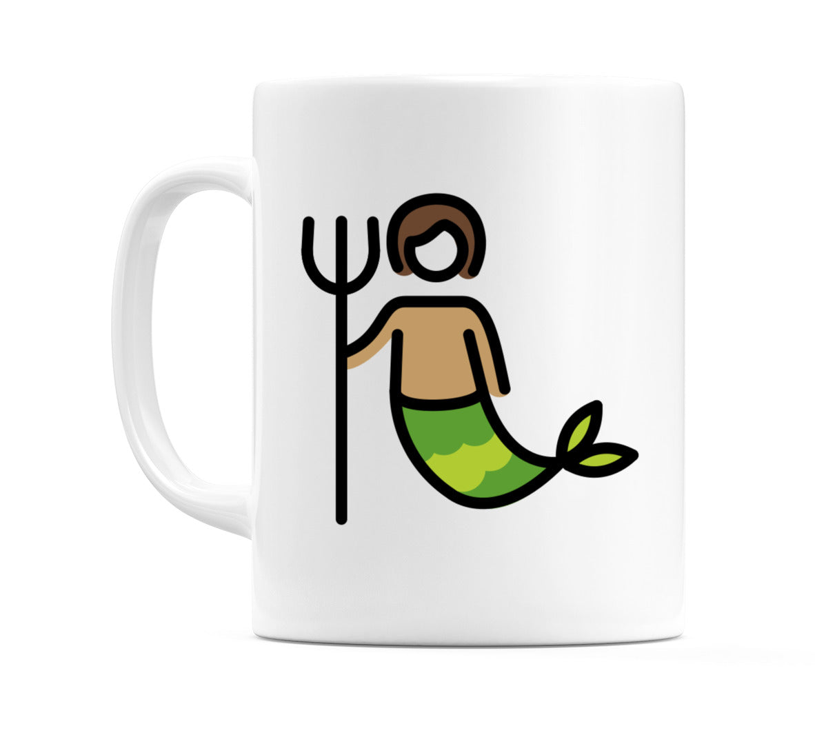 Merperson: Medium Skin Tone Emoji Mug