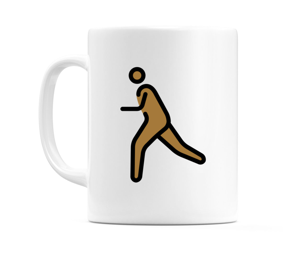 Person Running: Medium-Dark Skin Tone Emoji Mug