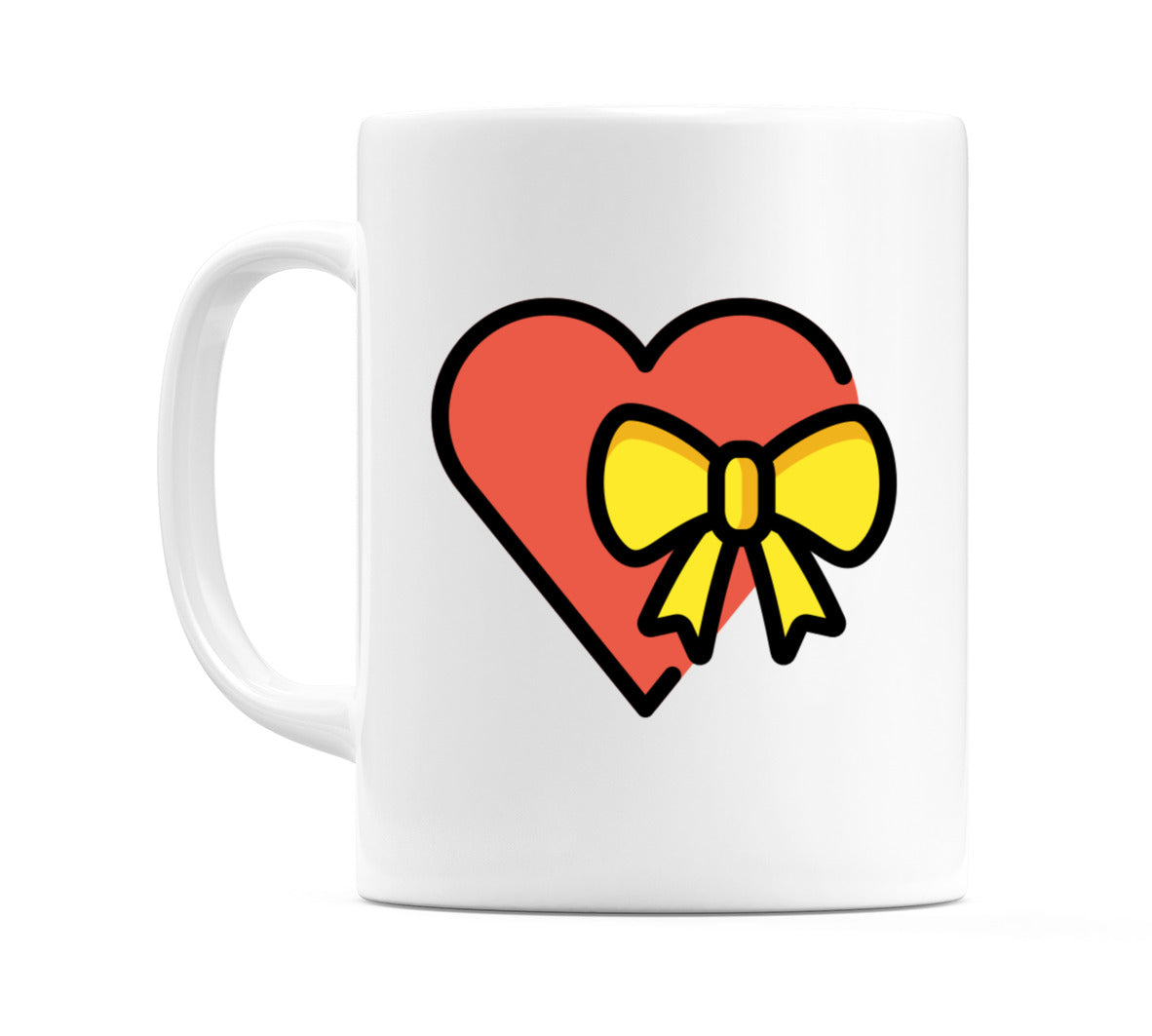 Heart With Ribbon Emoji Mug
