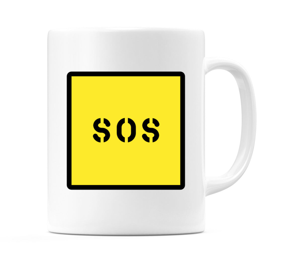 Sos Stencil Emoji Mug