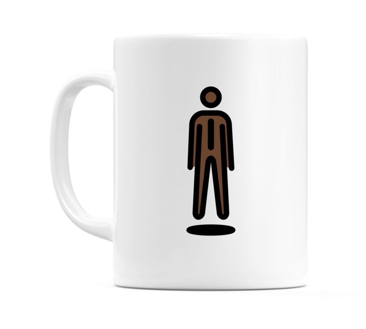 Male In Suit Levitating: Dark Skin Tone Emoji Mug