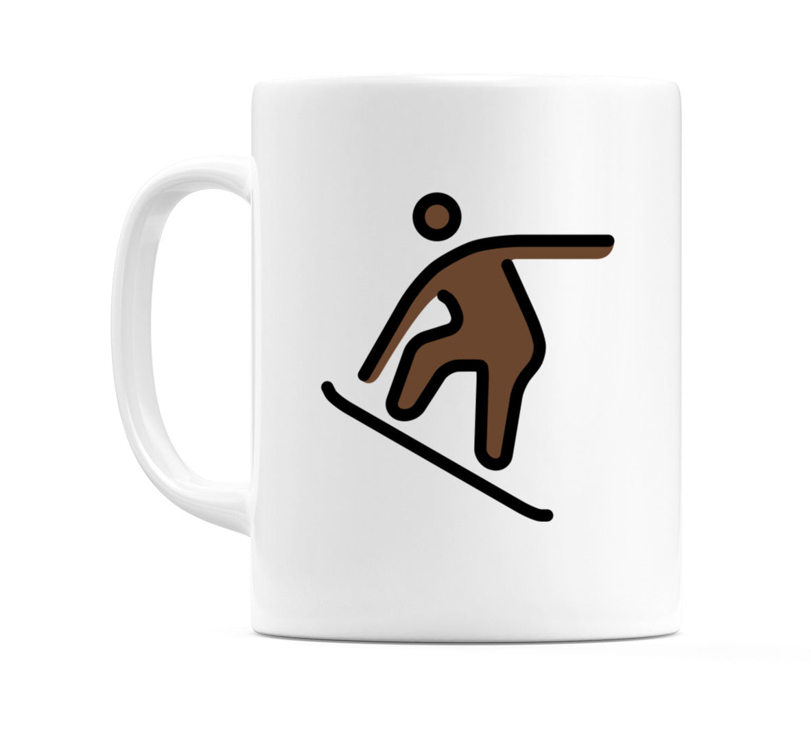 Snowboarder: Dark Skin Tone Emoji Mug