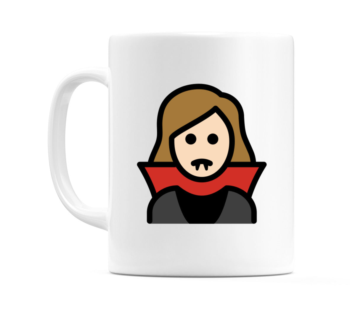 Female Vampire: Light Skin Tone Emoji Mug