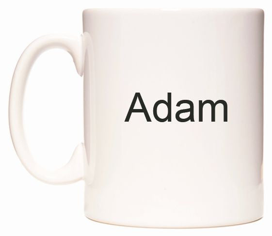 This mug features Adam