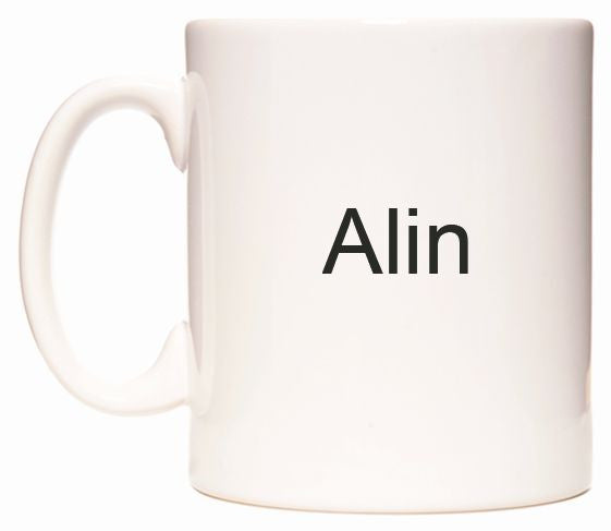 This mug features Alin