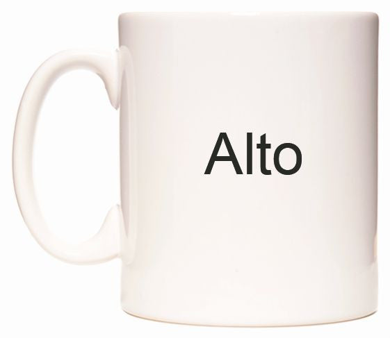 This mug features Alto
