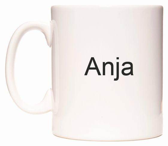 This mug features Anja