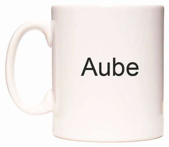 This mug features Aube