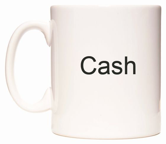 This mug features Cash