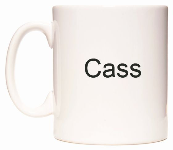 This mug features Cass