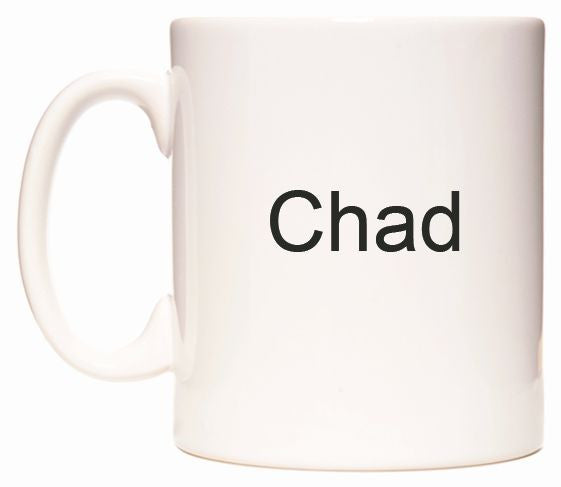 This mug features Chad