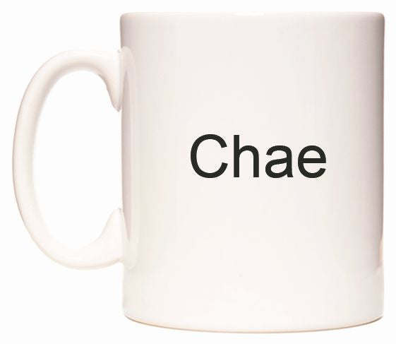 This mug features Chae
