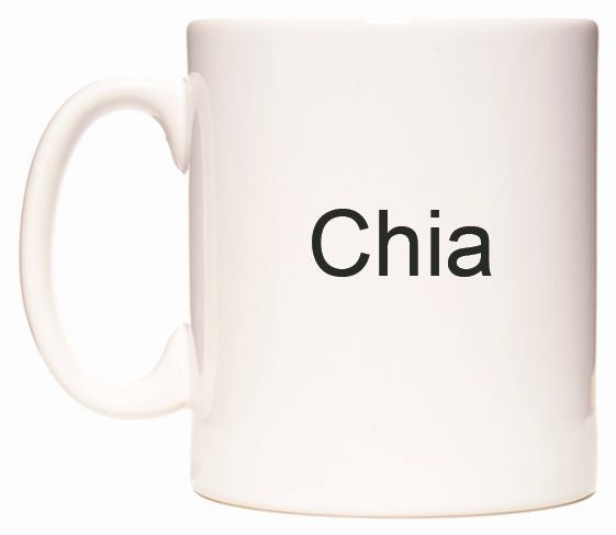 This mug features Chia