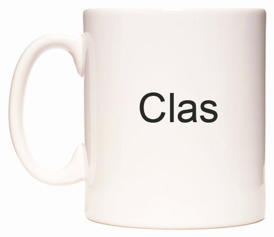 This mug features Clas