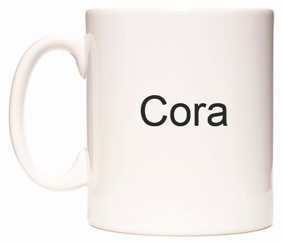 This mug features Cora