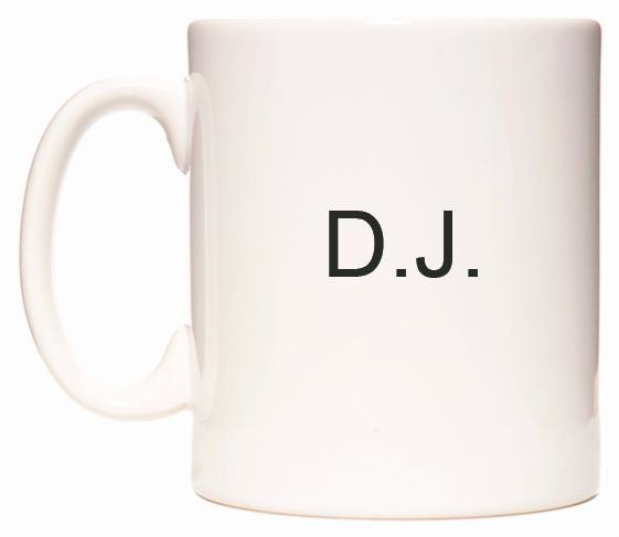 This mug features D.J.