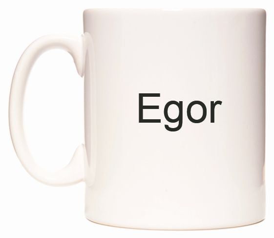 This mug features Egor