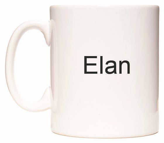 This mug features Elan