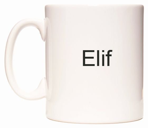 This mug features Elif