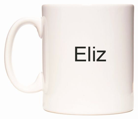 This mug features Eliz