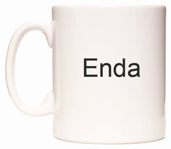 This mug features Enda