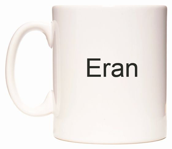 This mug features Eran
